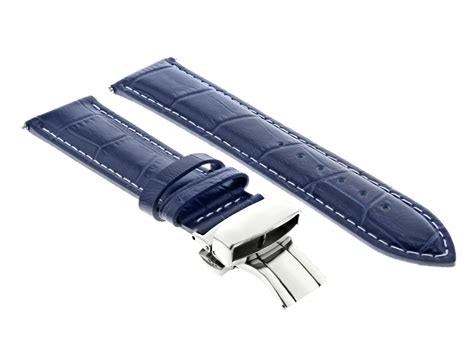 blue face breitling leather band|Watch Straps Online .